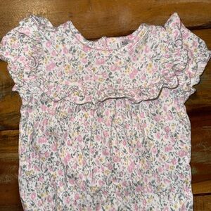 Janie and Jack Floral Print Bodysuit